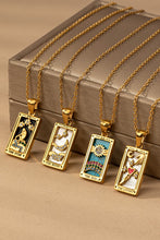 Load image into Gallery viewer, Waterproof Tarot Card Natural Stone Necklace
