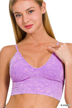 Load image into Gallery viewer, Washed Ribbed Bra Padded Tank Top
