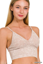 Load image into Gallery viewer, Washed Ribbed Bra Padded Tank Top
