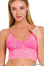 Load image into Gallery viewer, Washed Ribbed Bra Padded Tank Top
