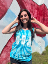 Load image into Gallery viewer, Tie Dye USA Tank Top
