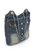 Load image into Gallery viewer, Vintage Denim Iconic Tote Bag
