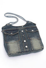 Load image into Gallery viewer, Vintage Denim Iconic Tote Bag
