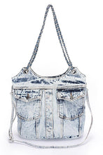 Load image into Gallery viewer, Vintage Denim Iconic Tote Bag
