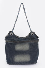 Load image into Gallery viewer, Vintage Denim Iconic Tote Bag
