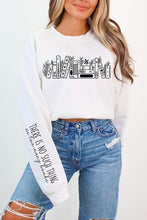 Load image into Gallery viewer, Celestial Floral Books Graphic Sweatshirts
