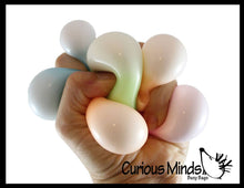 Load image into Gallery viewer, 1 Small Glow in the Dark Doh Filled 1.5" Stress Ball - Ceili
