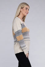 Load image into Gallery viewer, Multicolor Stripe V Neck Sweater
