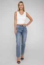 Load image into Gallery viewer, Ribbed Scoop Neck Cropped Sleeveless Top
