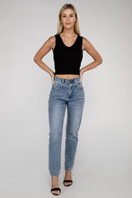 Load image into Gallery viewer, Ribbed Scoop Neck Cropped Sleeveless Top
