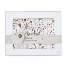 Load image into Gallery viewer, Notecards with Envelopes - Set of 16 &quot;Greens and Flowers&quot;
