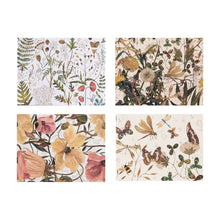 Load image into Gallery viewer, Notecards with Envelopes - Set of 16 &quot;Greens and Flowers&quot;
