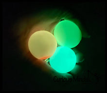 Load image into Gallery viewer, 1 Small Glow in the Dark Doh Filled 1.5" Stress Ball - Ceili
