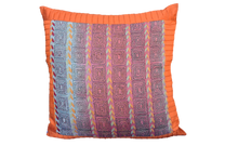 Load image into Gallery viewer, Embroidered Recycled Vintage Pillow Case
