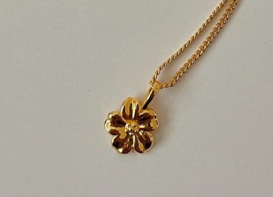 Hibiscus Pendant Necklace