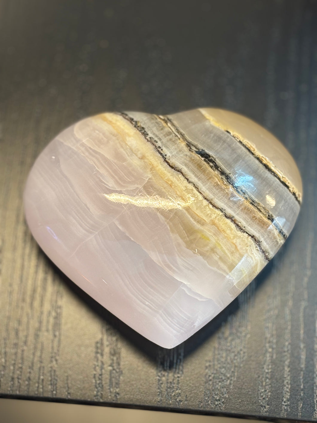 Pink Calcite Heart