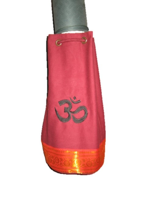 OMSutra Kids OM Yoga Mat Bag with Saree Lace