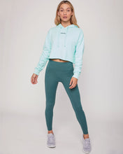 Load image into Gallery viewer, Rebody French Terry Crop Hoody - Smooth Mint *Sustainable
