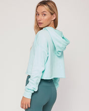 Load image into Gallery viewer, Rebody French Terry Crop Hoody - Smooth Mint *Sustainable
