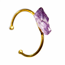 Load image into Gallery viewer, Raw Amethyst Bangle, Amethyst Bracelet
