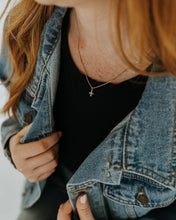 Load image into Gallery viewer, Gold Filled CZ Mini Cross Necklace
