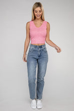 Load image into Gallery viewer, Ribbed Scoop Neck Cropped Sleeveless Top
