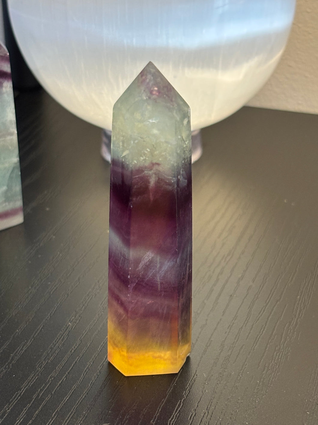 Rainbow Fluorite Point