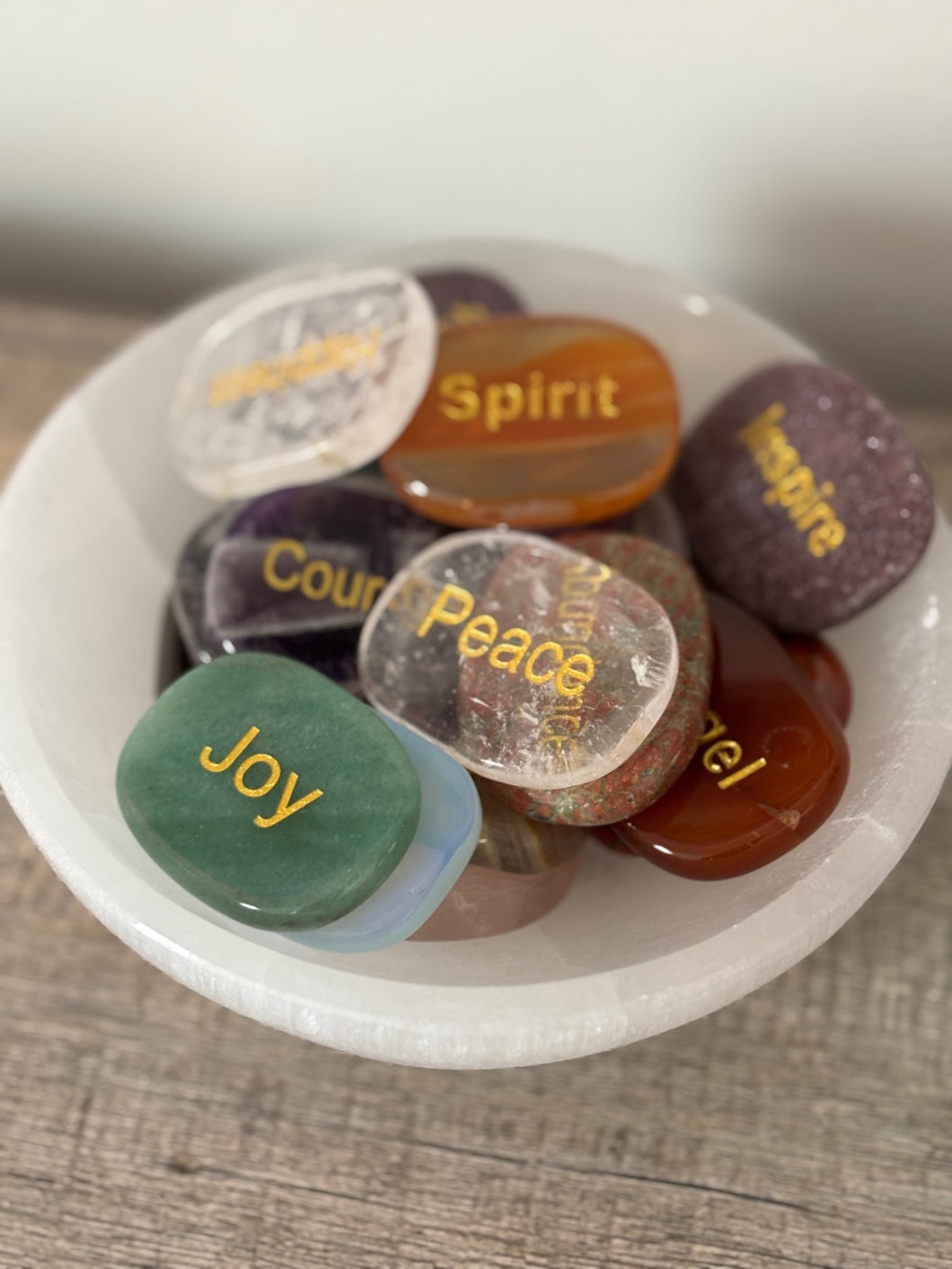 Engraved Word Stones