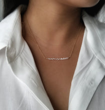 Load image into Gallery viewer, Herkimer Quartz  Bar Necklace
