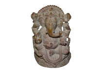 Load image into Gallery viewer, Handcrafted Sculpture Soapstone Elephant Head God Ganesha - Small
